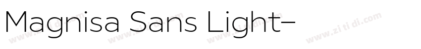 Magnisa Sans Light字体转换